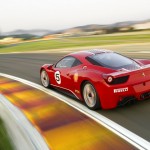 La Ferrari 458 Italia Challenge disponible en 2011 vue 3/4 arrière de la ferrari 458 challenge
