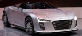 l'audi e-tron vue 3/4 avant