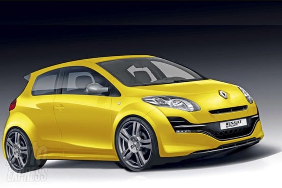 Renault clio 4 RS photoshop Renault clio 4 RS photoshop 576x384 Renault Clio 4 RS 2012 : un photoshop pas très crédible