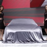 hotesses audi qui vont devoiler l'audi e-tron Spyder