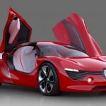 Le concept-car Renault Dezir présenté au Mondial de l'Automobile à Paris en 2010