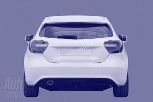L'arrière de la Mercedes Classe A 2012