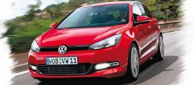 la vw golf 7 vue de l'avant