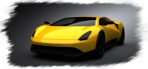 la lamborghini cabrera vue de face