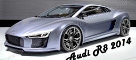 l'audi r8 ii commercialisee en 2014 en vue 3/4 avant