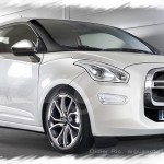 la citroen ds1 en vue 3/4 avant