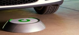 une borne de recharge wirless pour une voiture electrique