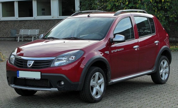 La Dacia Sandero Stepway en vue 3/4 avant