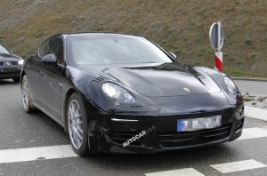 La Porsche Panamera phase 2 en préparation la porsche panamera 2012 vue de l'avant