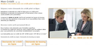 capture du site moncredit.ch