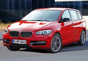 BMW FAST : un monospace traction à trois cylindres la bmw fast monospace 2014 en vue 3/4 avant