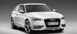 l'audi a3 2012 vue de l'avant