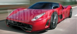 la ferrari f70 2012 en vue 3/4 avant
