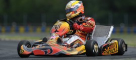 vincent fraisse au volant de son karting