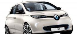 l'avant de la renault zoe electrique