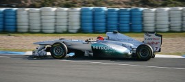schumacher au volant de sa f1