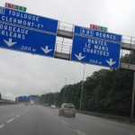 la route pour aller au mans