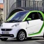 vue 3/4 avant de la fortwo electric drive