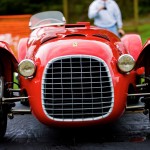 une ferrari 166 corsa spyder de 1947 vue de l'avant