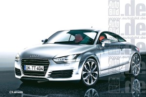 le futur tt d'audi vu de l'avant