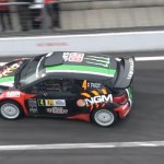 La Citroën DS3 WRC en action au Monza Rally Show 2012 ! la citroen ds3 wrc 2012 de profil vue de haut