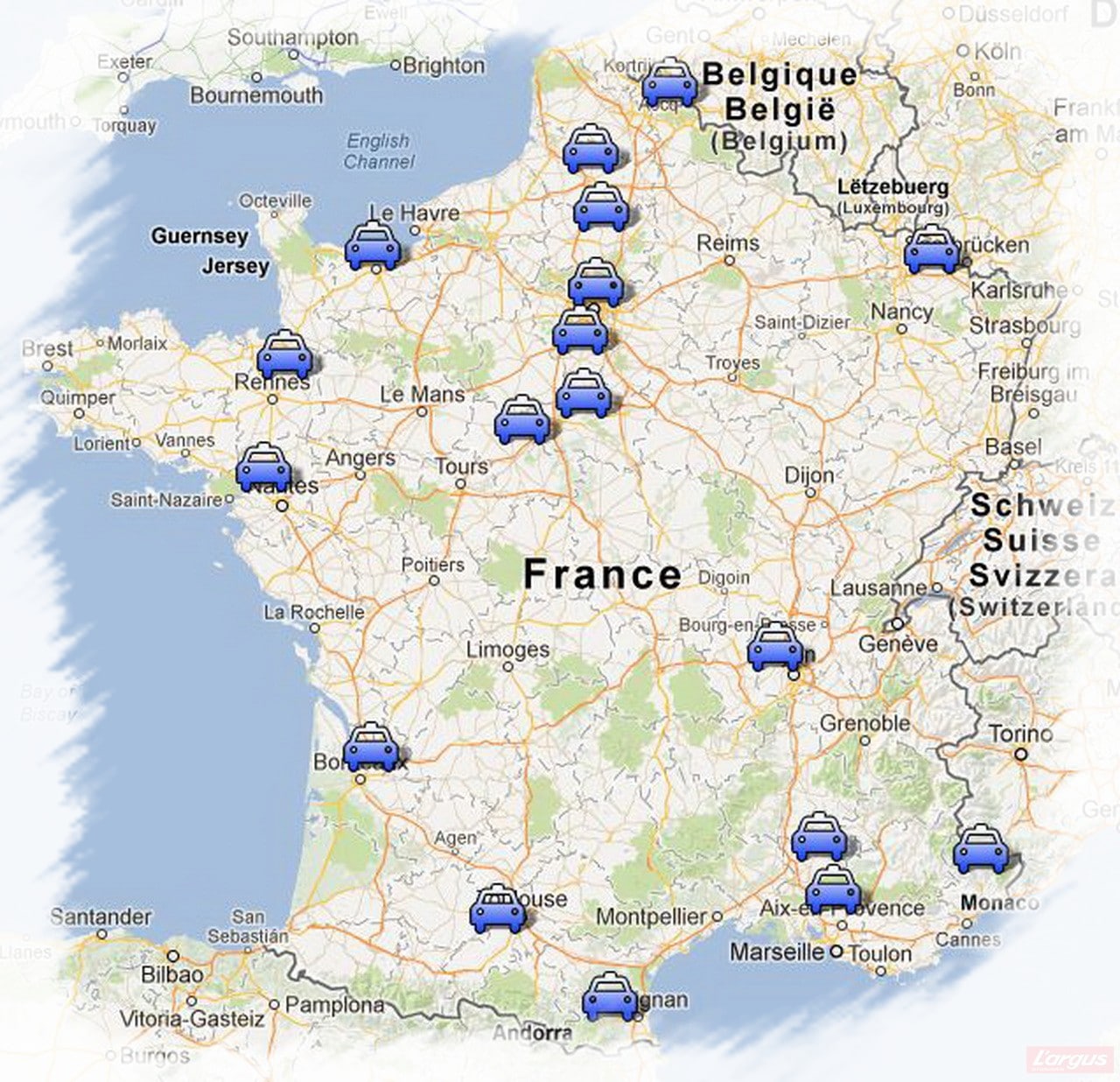 Voiture radar en France Lorraine