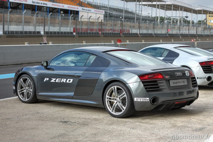 vue 3-4 arriere Audi R8 V10 Plus