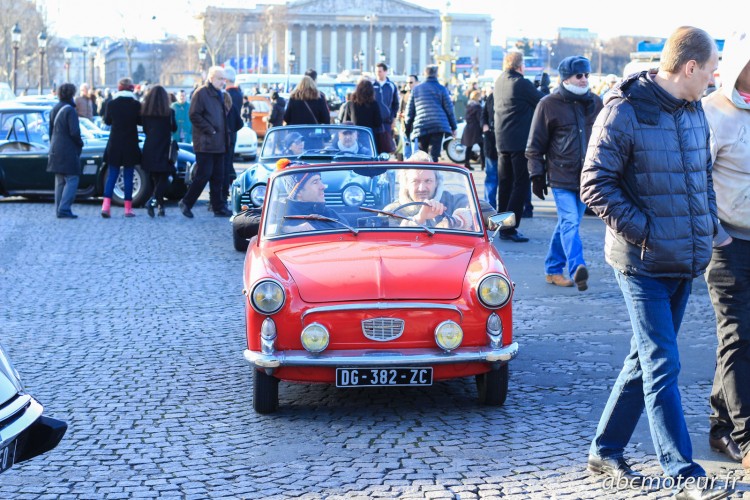 Autobianchi Traversee Paris hivernale 2015