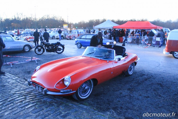 Jaguar Type E Traversee Paris hivernale 2015