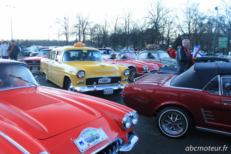 taxi New Yorkais Traversee Paris hivernale 2015