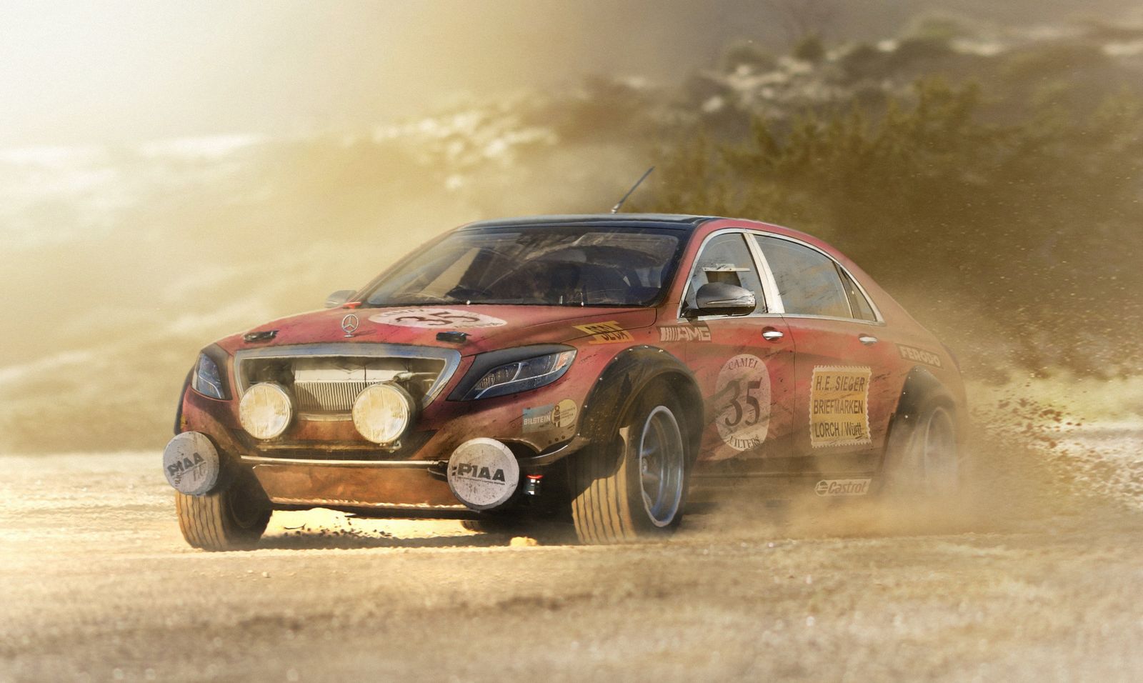 Des voitures modernes transformées pour le rallye