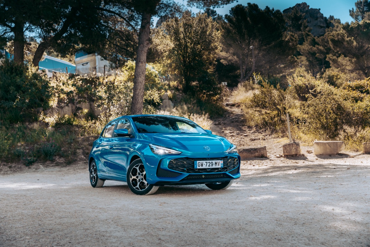 La MG3 Hybrid lors de notre essai en conduite sur route